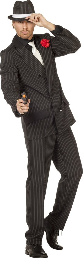 Maffia kostuum zwart