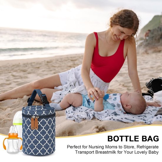 Moedermelkkoeltas, geïsoleerde babyfleskoeltas, babyfleswarmerkoeltas, babyflestas, geweldig voor de kinderopvang van moeders die borstvoeding geven van Momcozy — afbeelding 5