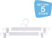 Beachwood - Cintres pour pantalons - Ema - 42 cm - Wit - Set de 5