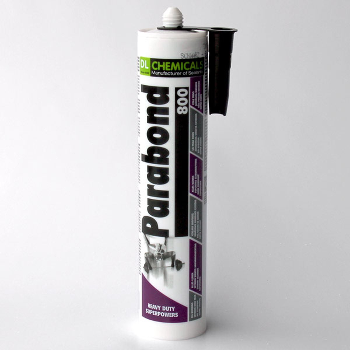 Parabond 800 ultrakrachtige zwarte lijmkit 290ml very high tack