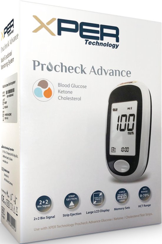 Xper Procheck - Ketonenmeter - Glucosemeter - Cholesterolmeter