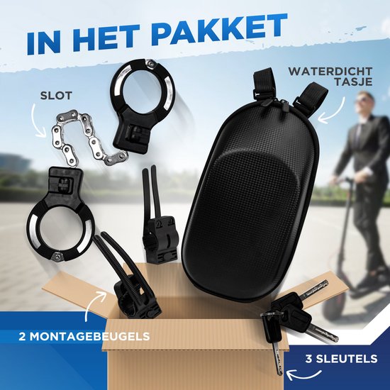 TABRIZ E-Step Slot + Tasje - Elektrische Step of Fiets - Waterdicht ...