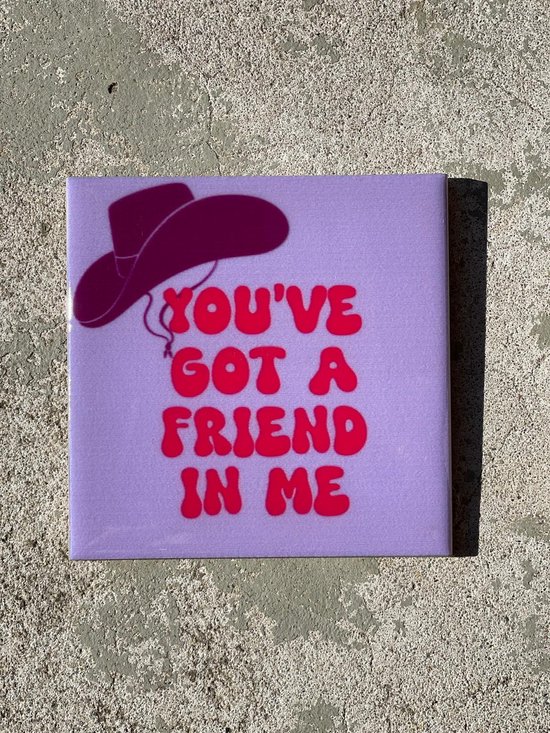 Tu as un ami en moi| Tuile de dicton tendance | Cadeau pour une Nieuwe maison | Cadeau de pendaison de crémaillère |Cadeau d'anniversaire | Anniversaire |Anniversaire |cadeau boîte aux lettres