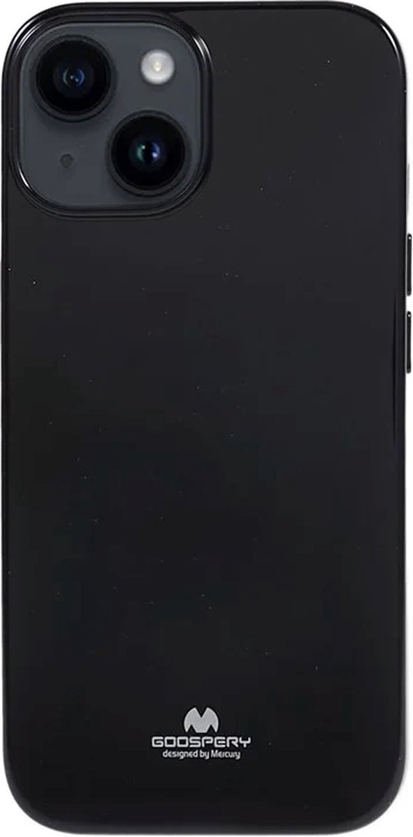 Goospery – iPhone 15 – Backcover hoesje Jelly – Zwart