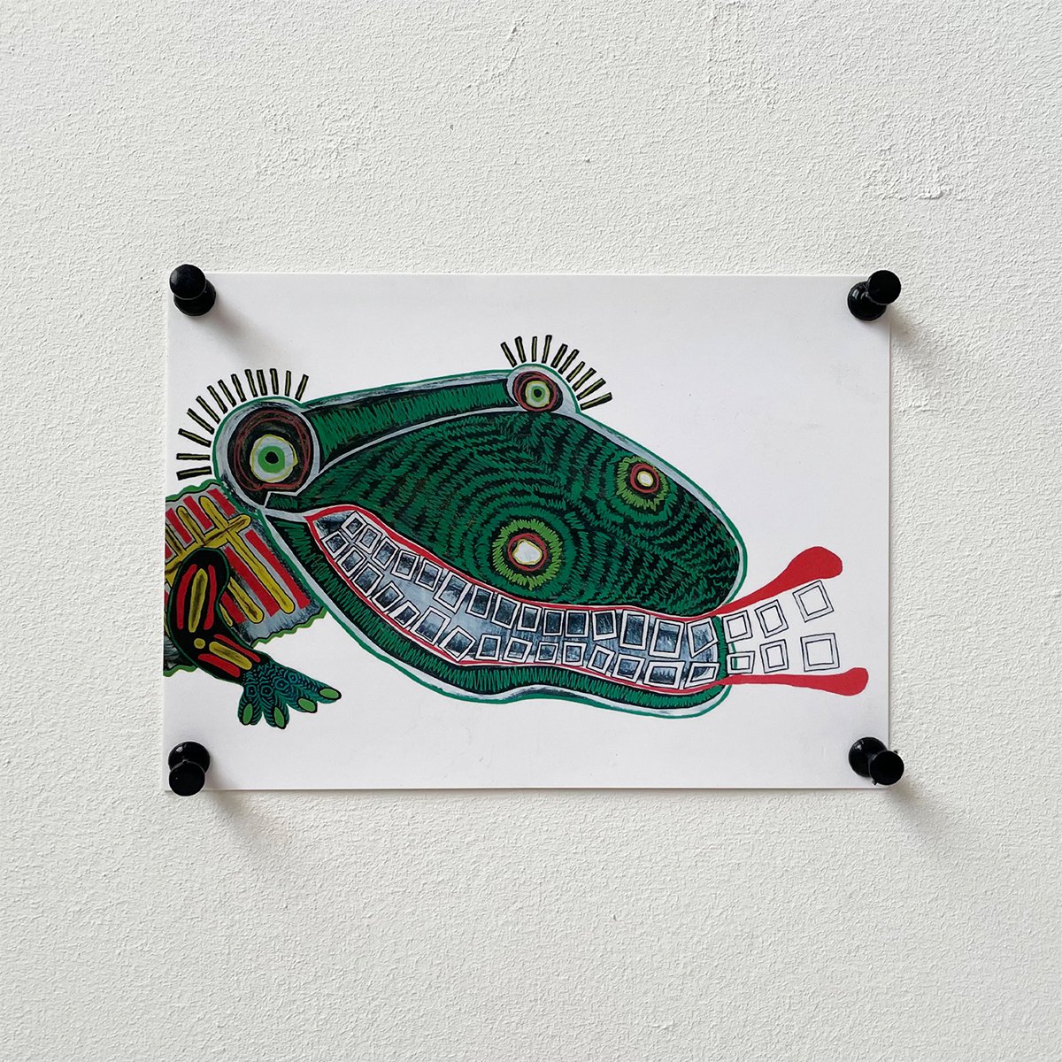 KROKODIL ansichtkaarten van kunstenaar Frank Willems