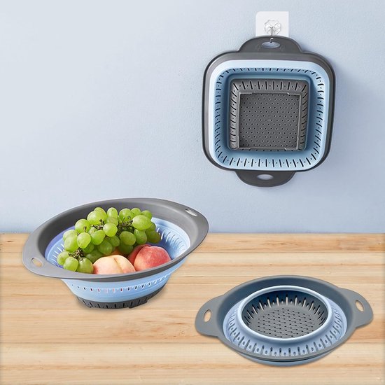 Mini-friteuse, frituurpan, pan met zeef, 304 roestvrij staal, multifunctionele oliezeefpan, 2 l vetreservoir, roestvrij staal, spek, vetbesparer, oliereservoir met zeef voor de keuken