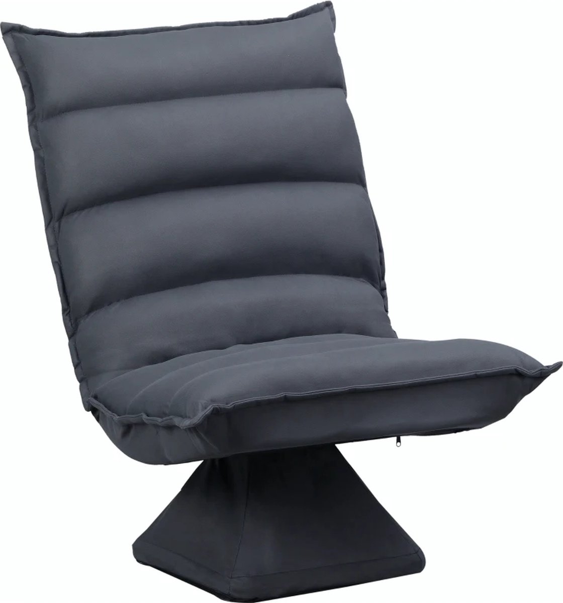 Fauteuil - Relaxzetel - Relaxstoel - Relaxfauteuil - Stoel - Met armleuning - Voor één Persoon - Donkergrijs
