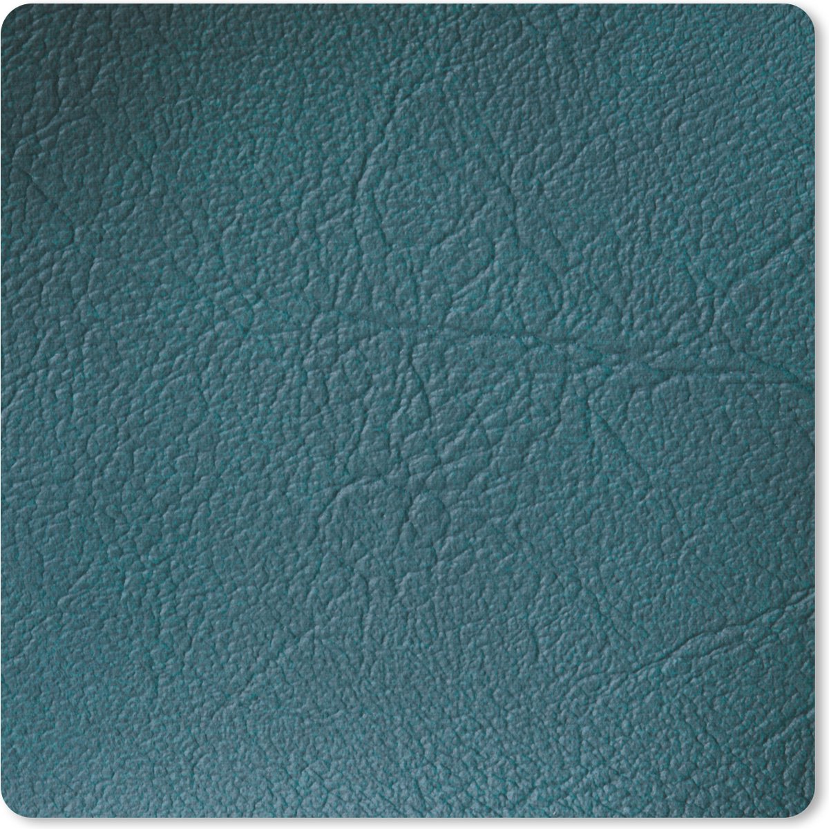 Muismat 20x20 cm - Mousepad Leer - Lederlook - Groen - Blauw - Muismatten