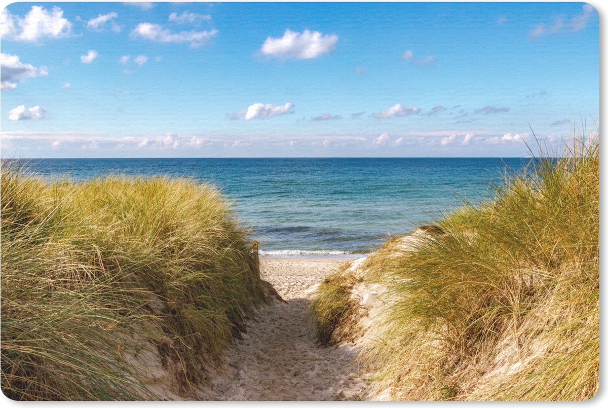 Muismat 27x18 cm - Mousepad Strand - Wolken - Duitsland - Muismatten