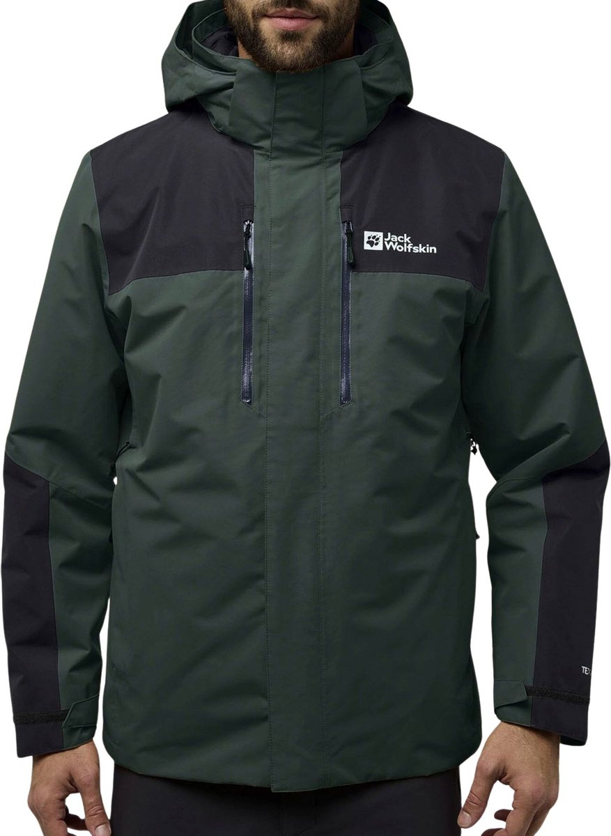 Jack Wolfskin Jasper 3-in-1 Winterjas Heren Zwart