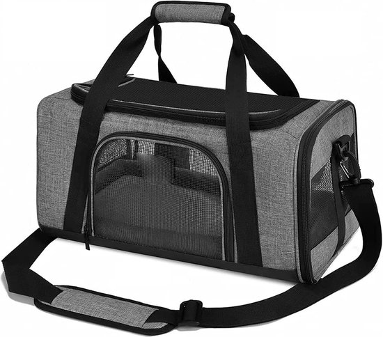 FUKUMARU Transportbox Kat, Opvouwbare Hond Met Reistas, Voor Katten Honden Tot 22kg Roze 828654621