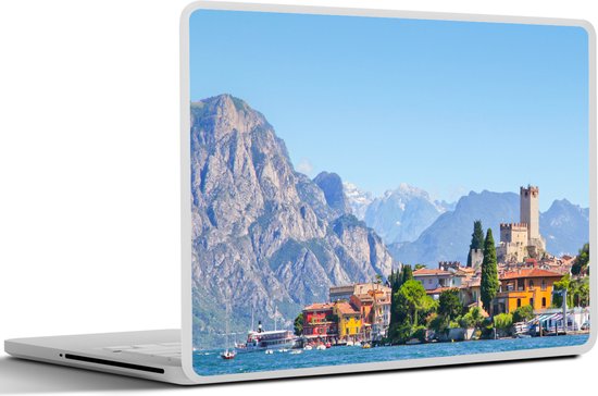 Autocollant pour ordinateur portable - 15,6 pouces - Lac de Garde - Berg - Ville - 36x27,5cm - Autocollants pour ordinateur portable - Skin pour ordinateur portable - Housse