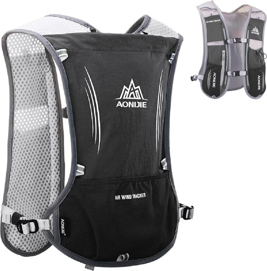 Drinkrugzak, 5 liter, ultralichte trailrunning rugzak, loopvest