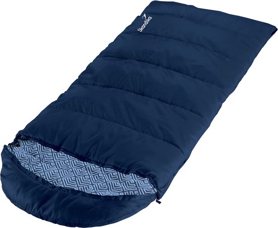 Skandika Dundee Sacco A Pelo Coperta 220x80 Cm Accoppiabile -20°C – Versione Destra NUOVO, Per Inverni Rigidi