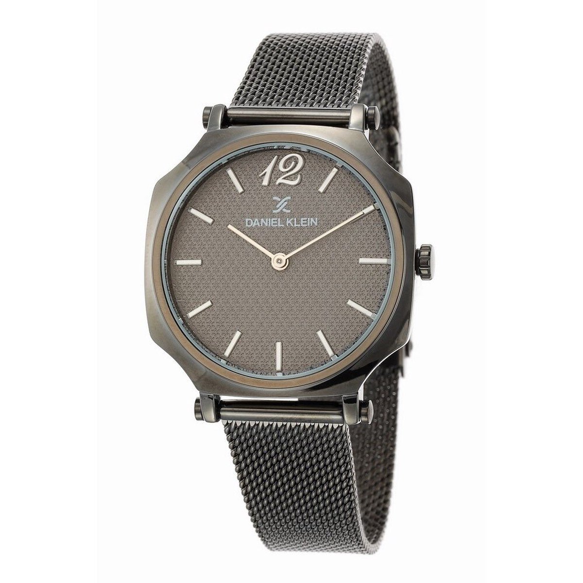 Daniel Klein DK.1.12518-4 - Horloge - Analoog - Dames - Vrouwen - Milanese band - Grijs - Gun