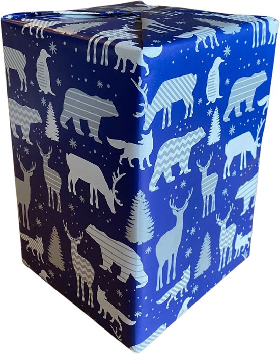 CADEAUX FESTIFS Papier d'emballage – Papier cadeau – 300 x 70 cm – 5 rouleaux – Noël – Emballage cadeau de Luxe – Coloré