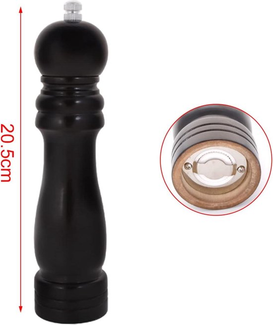 Peugeot - Paris Pepermolen 30 cm Satijn Mat Zwart U'Select - Les Secrets du Chef