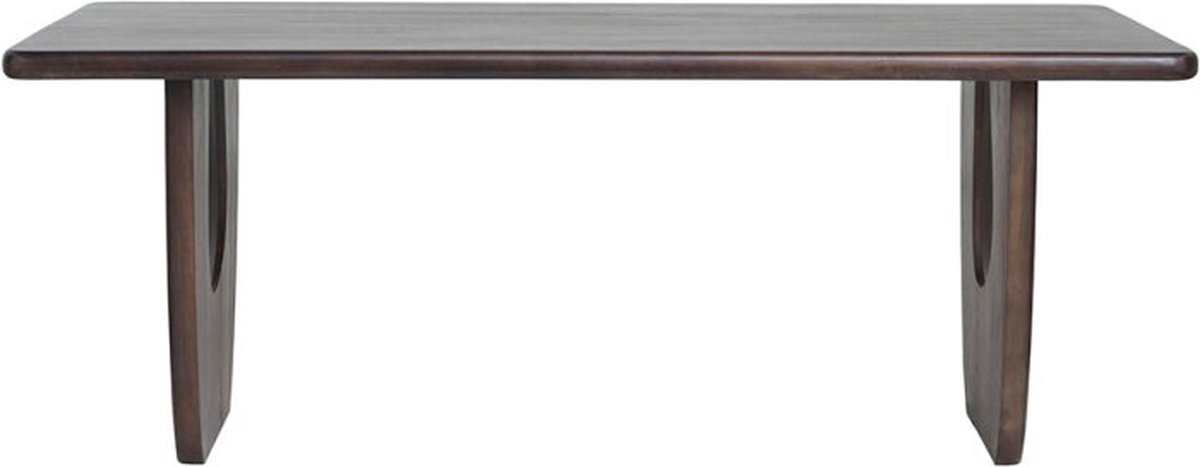 MySons Eettafel Handai mangohout 240x100 cm - Walnoot - Japandi