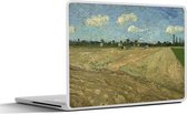 Laptop sticker - 17.3 inch - Geploegde akkers - Vincent van Gogh - 40x30cm - Laptopstickers - Laptop skin - Cover