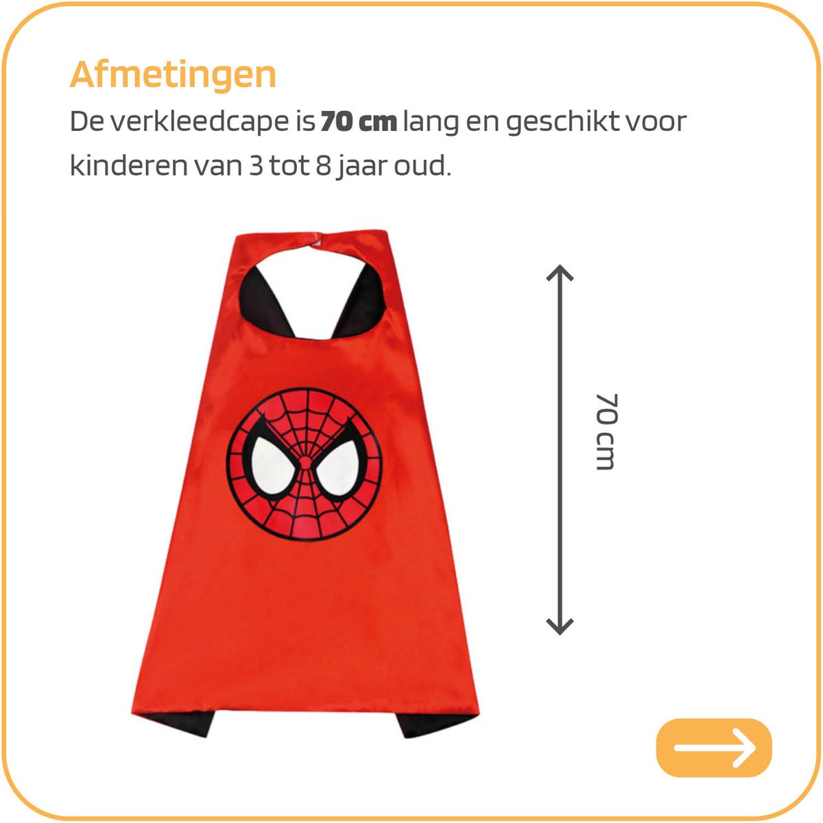 Jobber Toys Superheld verkleedpak Cape + Masker - Superhelden Kostuum — afbeelding 6