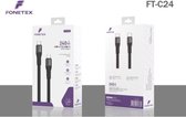Bol.com FoneTex USB-C naar USB-C Kabel 1M - USB 4.0 Snellader en Datakabel - 240W Oplaadkabel - 40Gbps Thunderbolt - 8K 60Hz & 4... aanbieding
