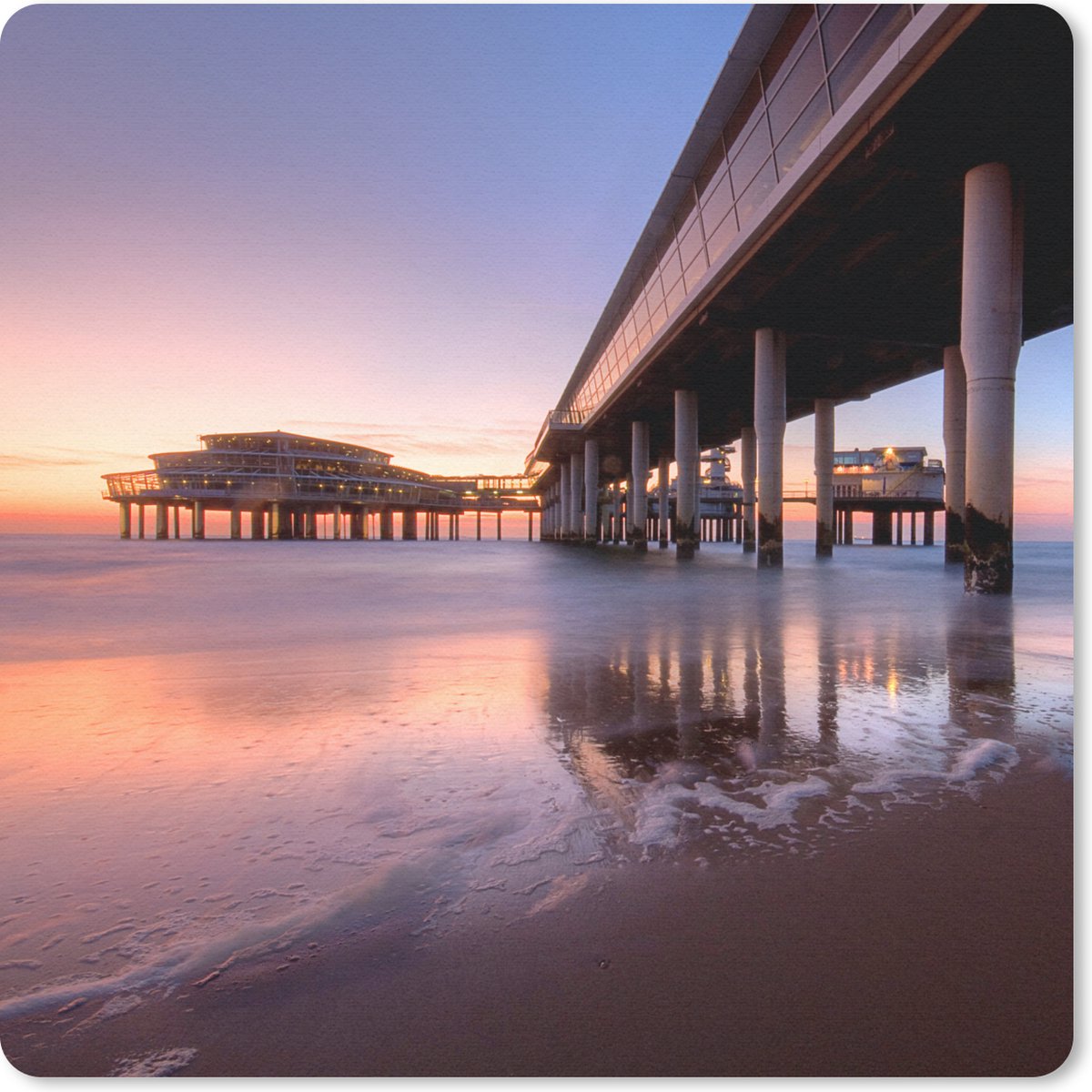 Muismat 20x20 cm - Mousepad Zee - Brug - Nederland - Muismatten