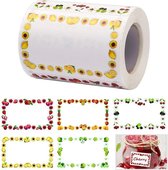 Zelfklevende jamstickers - 250 stuks - Ideaal voor jampotten - Labels - Keukenlabel - kruidenpotjes etiketten
