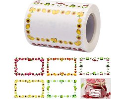 Zelfklevende jamstickers - 250 stuks - Ideaal voor jampotten - Labels - Keukenlabel - kruidenpotjes etiketten