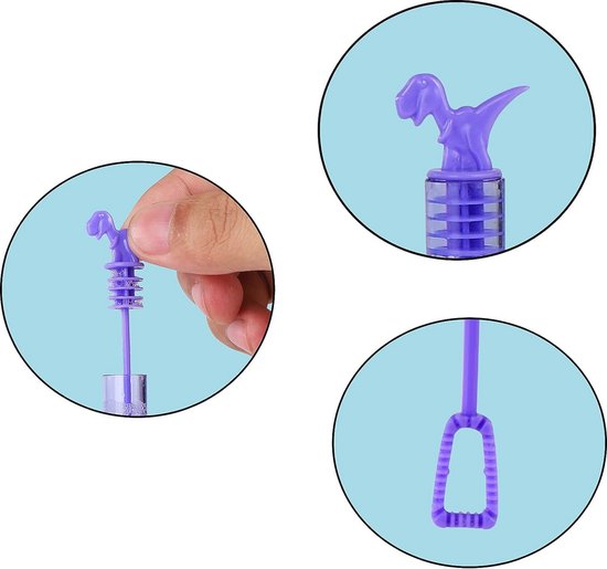 Paquet de 20 bulles de savon colorées sur le thème des dinosaures pour enfants – Perfect pour les anniversaires et les fêtes