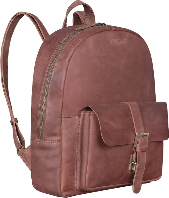 Greenburry Vintage Dagrugzak Leer 34 cm brown