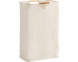 Wasmand - Met handvaten - Duurzaam - Opvouwbare Mand Vuile Was - Wassen - Huishouden - Wasmanden - Wassorteerder - Eenvoudig - Opbergmand - Vuile Klerenmand - Organizer Kleding - wit - 30*30*40cm - Oxford