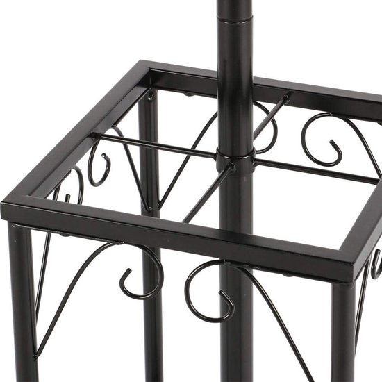 Vrijstaande kapstok met 9 haken en parasolstandaard - Modern kledingrek voor woonkamer, slaapkamer en kantoor van Wenko — afbeelding 4