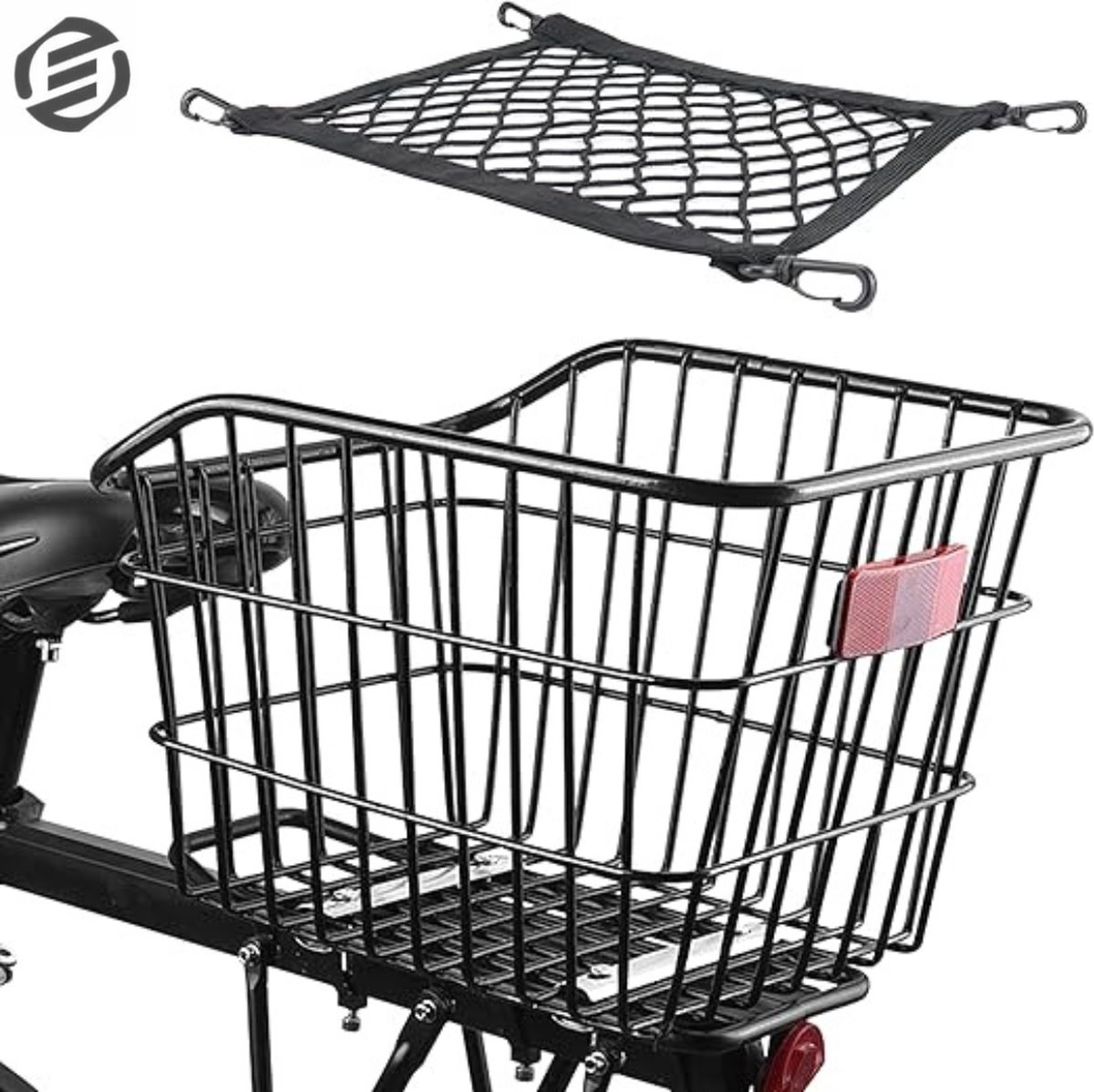 Equivera Fietsbak - Fietsmand - Fietskrat - Fiets Mand - Fietsmanden - Fiets Bak - Fiets Krat