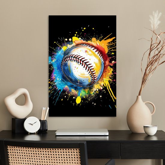 Affiche 40x60 cm - Graffiti - Sport - Baseball - Posters - Décoration murale chambre ado - Décoration chambre ado - Accessoires chambre ado