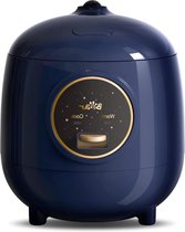 Bol.com Kleine rijstkoker 2 kopjes - stoompan met afneembare antiaanbakpan - one-touch-warmhoudfunctie - mini-rijstkoker voor gr... aanbieding