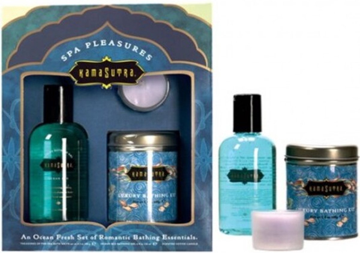 Goedkoopste KAMASUTRA - SPA PLEASURES - AN OCEAN FRESH SET OF ROMANTIC BATHING ESSENTIALS - GESCHENK FEESTDAGEN