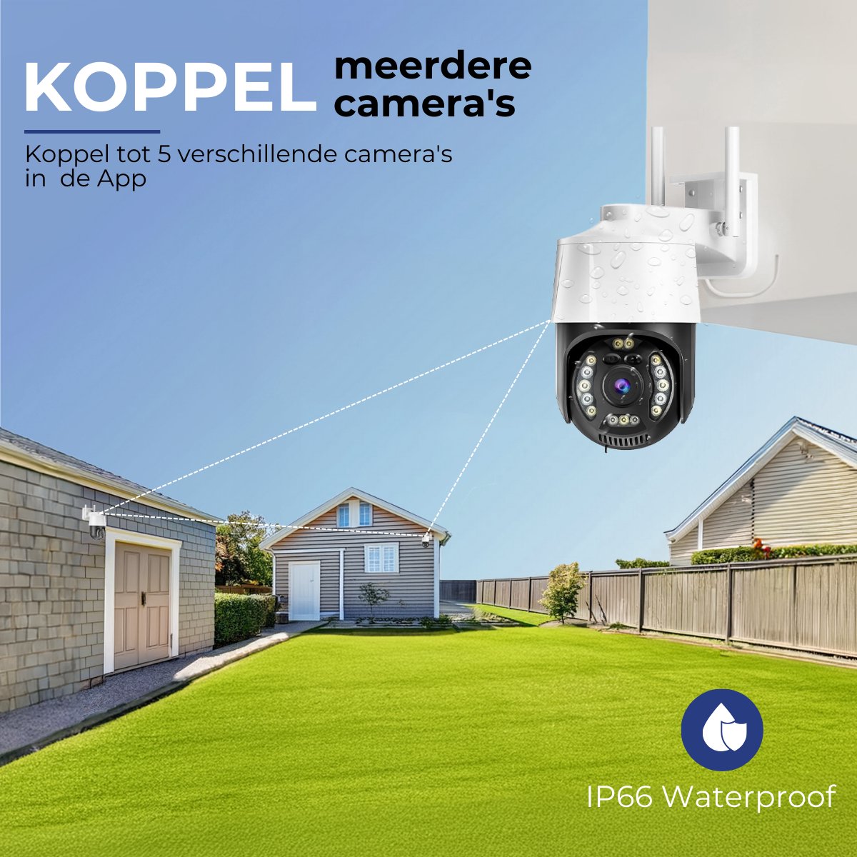 Camux Cam-VisionX Beveiligingscamera Buiten IP66 - 3MP 2K Camera - Buitencamera met Nachtzicht - Wifi met App - Security Camera – foto 7