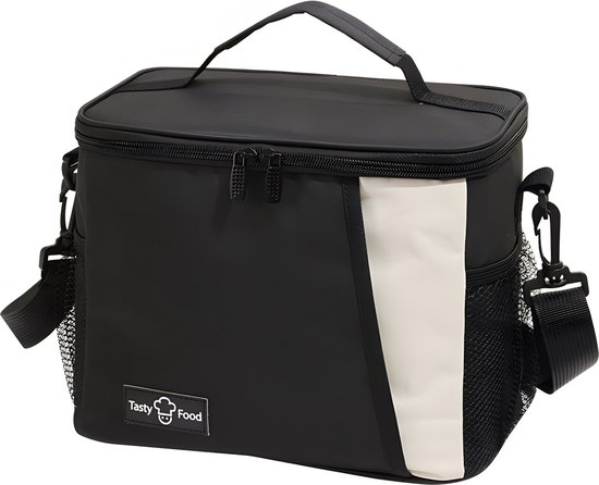 Rainbecom - Koeltassen – Lunchtas - 25x17.5x20 cm - 8.5 Liter - Zwart - Isolatie - 300D Kationisch Polyester - Handvat Riem - Koeltas - Lunch Bag - Geïsoleerde Koeltas - Picknicktas