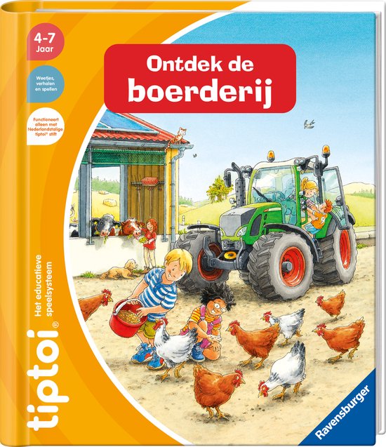 Foto: Tiptoi ontdek de boerderij interactief boek