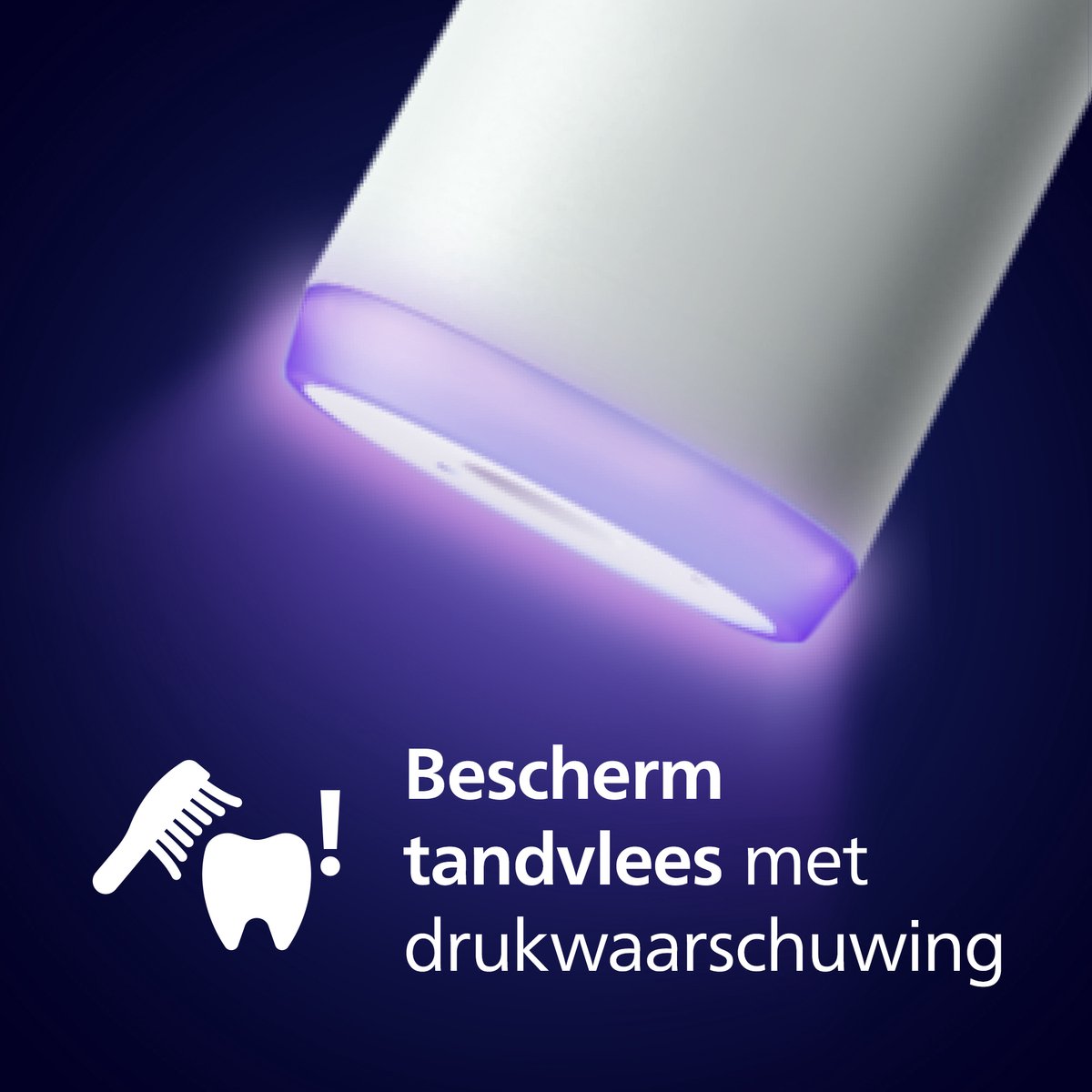 Afbeelding 3 van Philips Sonicare 6100 Series - Elektrische tandenborstel - Wit -Extra Optimal White Opzetborstel - Reisetui - Gevoelige tanden- HX7410/02