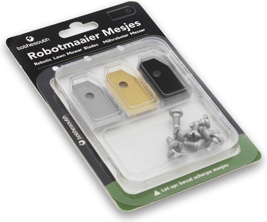 To the South® Universele Robotmaaier Mesjes Staal, Titanium & Black Coated - Probeerset van To the South — afbeelding 5