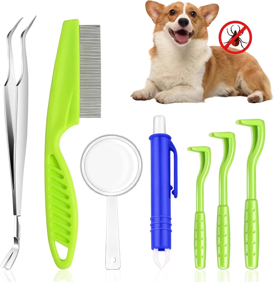 Lexium Tekentang - Tekenpincet - Tekenverwijderaar - Tekenpincet mens - Teek pincet - Tekenlasso - Tekenhaak - Tekentang voor honden en katten