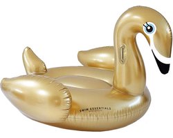 Swim Essentials Opblaas Zwaan XXL - Opblaasbaar Zwembadspeelgoed - Goud - 160 x 130 x 67 cm