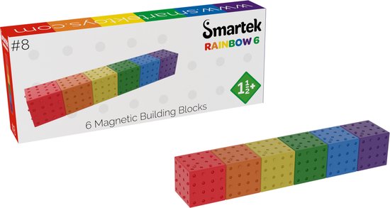 Rainbow 6 - #8 - Smartek Toys - Magnetische Bouwblokken
