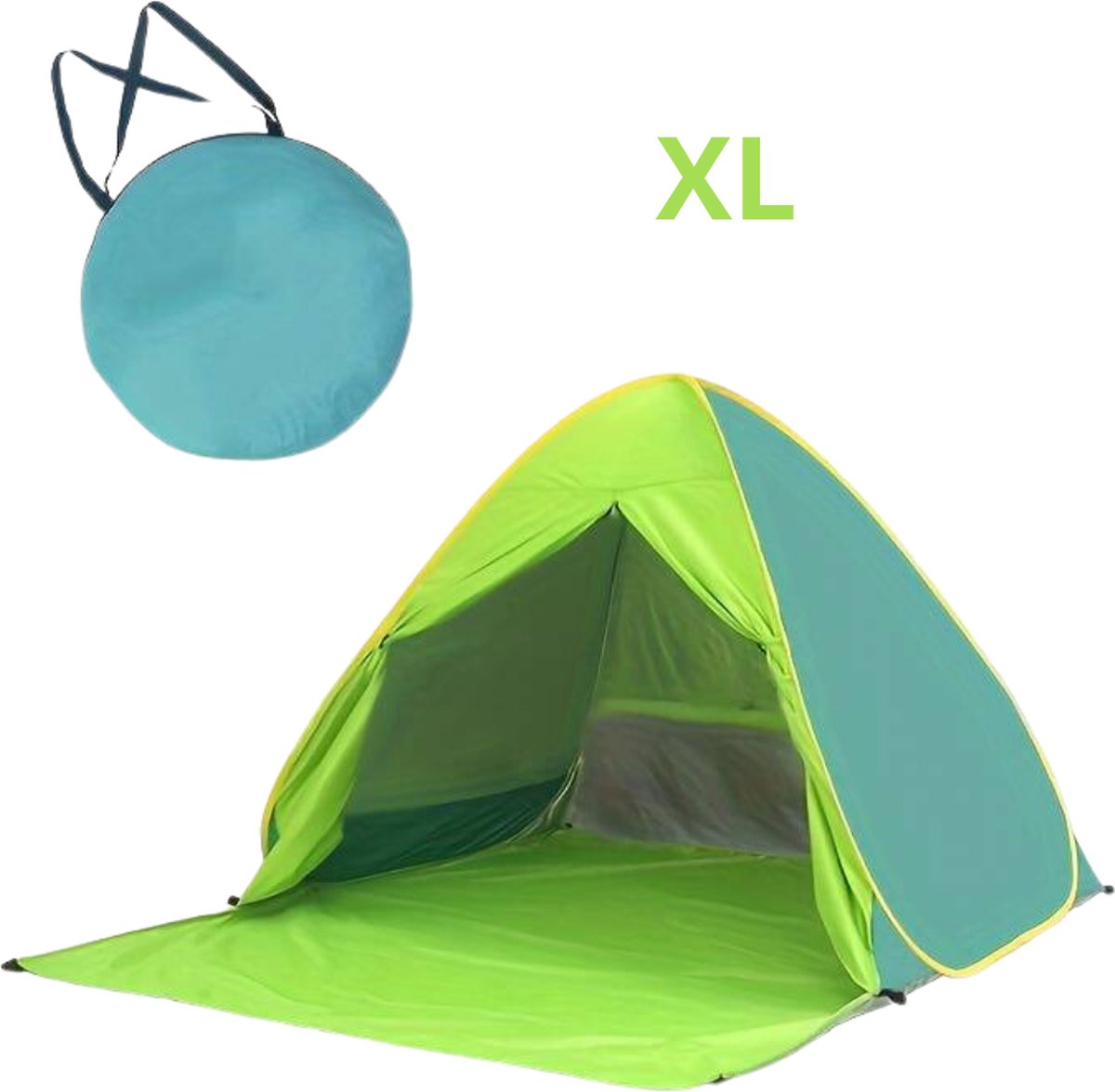Nivard Strandparaplu - Extra Sterke Parasol - Winddicht Paraplu - Strand - Outdoor - UV Bescherming - Groen XL