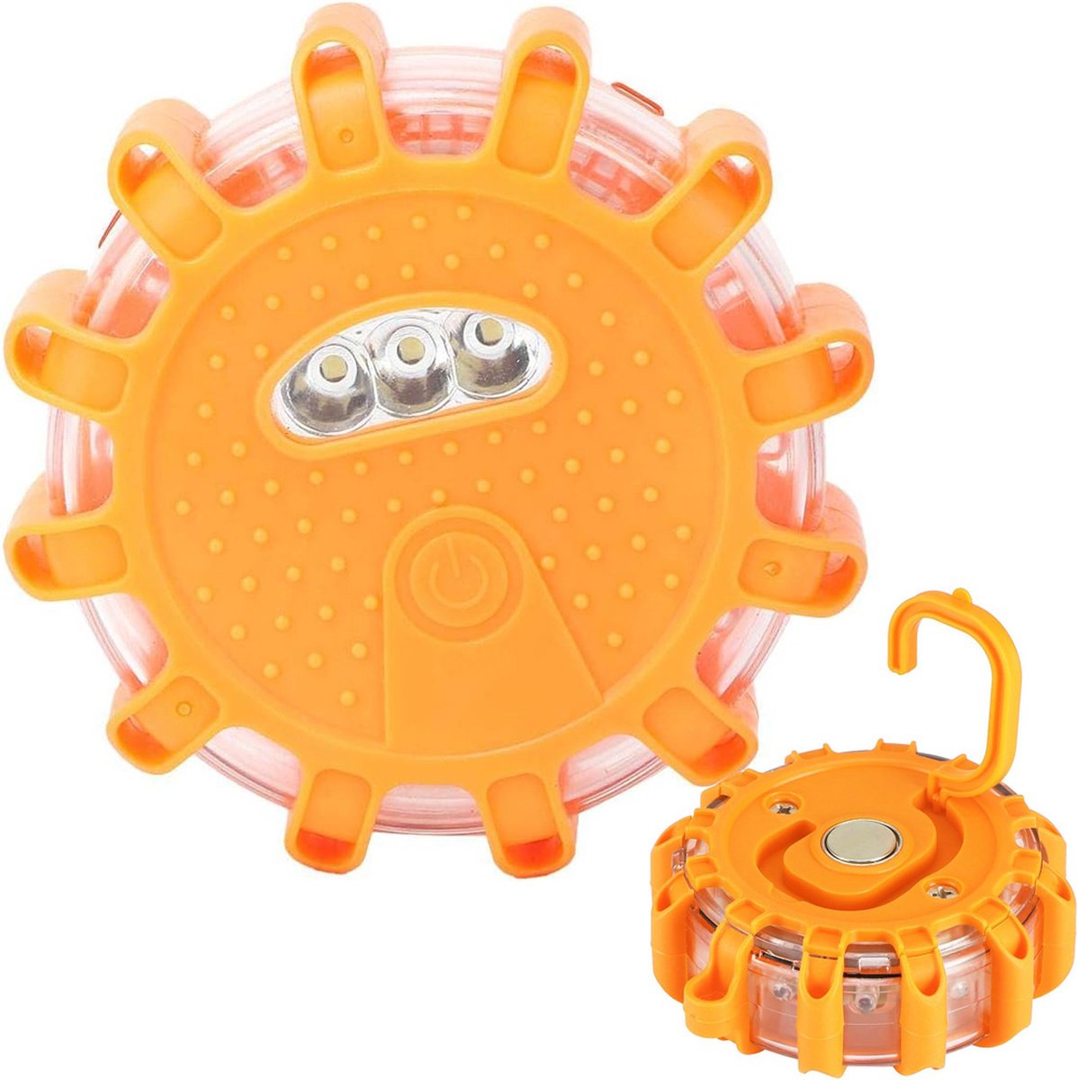 Auto Pech Lamp | Gevarenlicht | Zwaailicht | 15 LED's Light veiligheidslamp | Safetylamp | Oranje