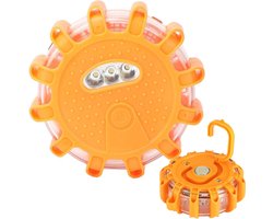 Auto Pech Lamp | Gevarenlicht | Zwaailicht | 15 LED's Light veiligheidslamp | Safetylamp | Oranje