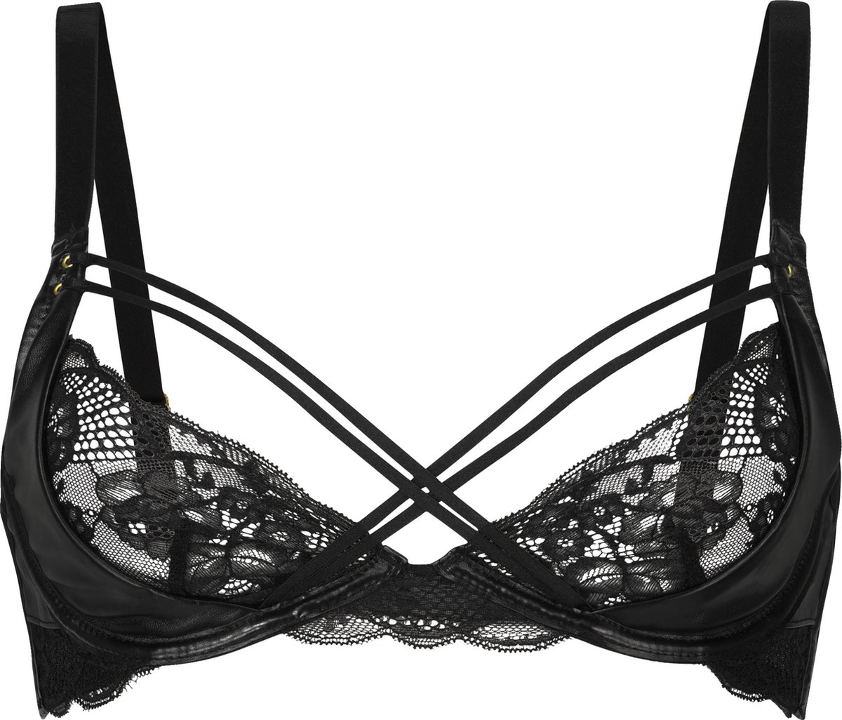 Hunkemöller Dames Lingerie Niet-voorgevormde beugel bh Melissa - Zwart