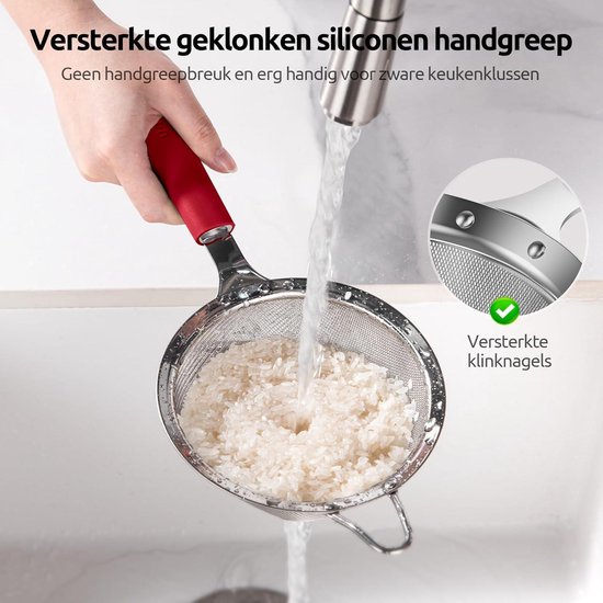 Chinees zeef 20 cm, roestvrij staal, de Buyer 🔵 47,75