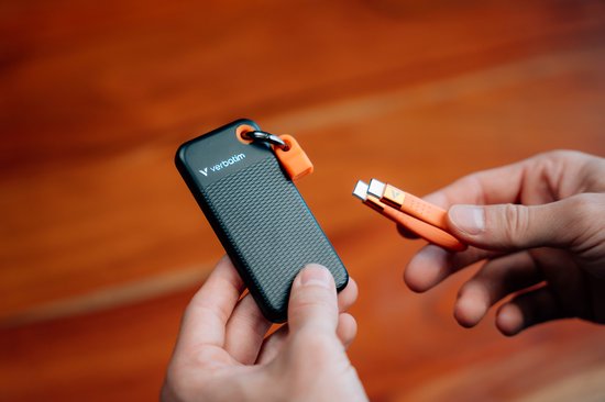 Verbatim Ssd 1Tb Externe Schijf Voor Laptop Computer Sleutelhanger Usb-C Kabel van Verbatim — afbeelding 3